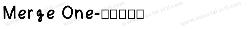 Merge One字体转换